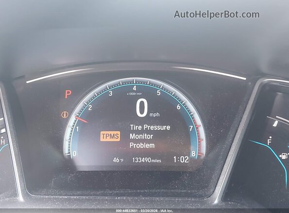 2HGFC2F73JH563043 2018 HONDA CIVIC Черный Вид задних сидений
