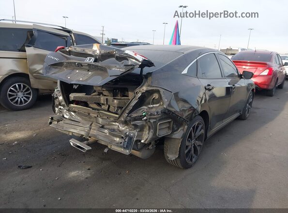 2HGFC2F80LH590261 2020 HONDA CIVIC Черный Задняя правая четверть