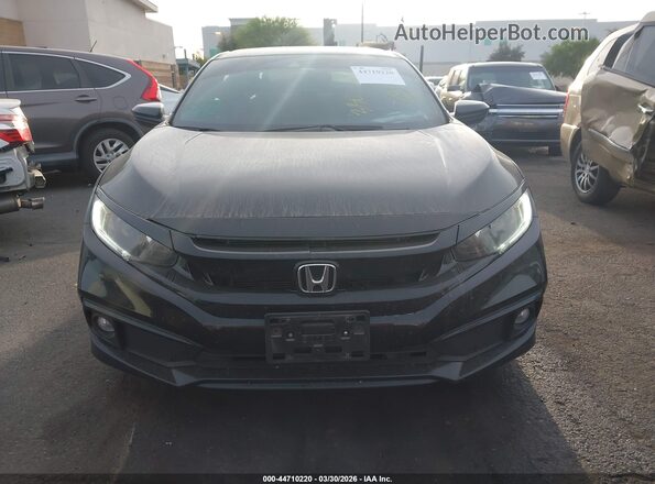 2HGFC2F80LH590261 2020 HONDA CIVIC Черный Вид задней части салона