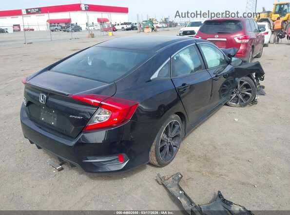 2HGFC2F80MH505792 2021 HONDA CIVIC Black უკანა მარჯვენა
