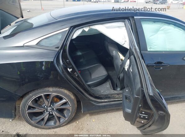 2HGFC2F80MH505792 2021 HONDA CIVIC Black VIN კოდის სტიკერის ხედი