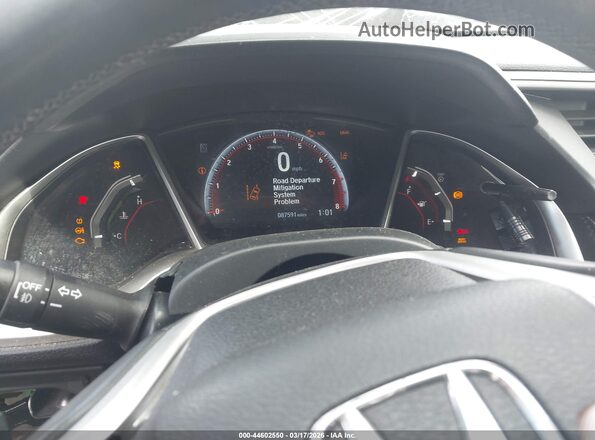 2HGFC2F80MH505792 2021 HONDA CIVIC Black უკანა სავარძლების ხედი
