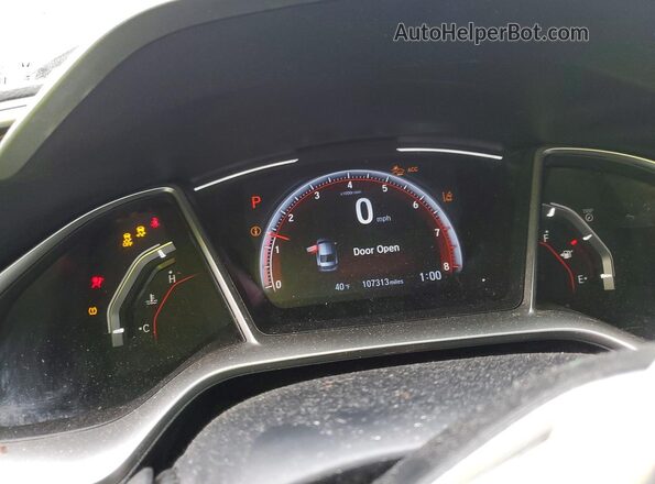 2HGFC2F88MH534862 2021 HONDA CIVIC Black ხელსაწყოთა პანელის ხედი
