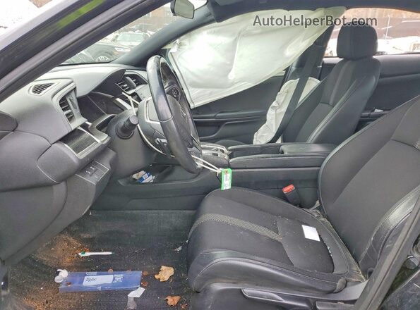 2HGFC2F88MH534862 2021 HONDA CIVIC Black წინა სალონის ხედი