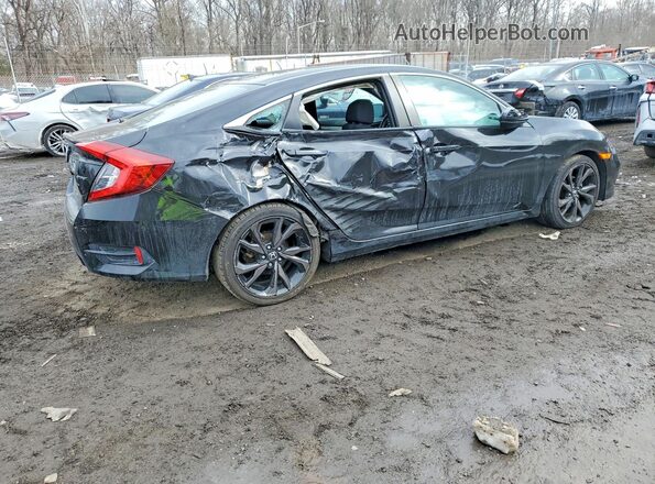 2HGFC2F88MH534862 2021 HONDA CIVIC Black უკანა მარჯვენა