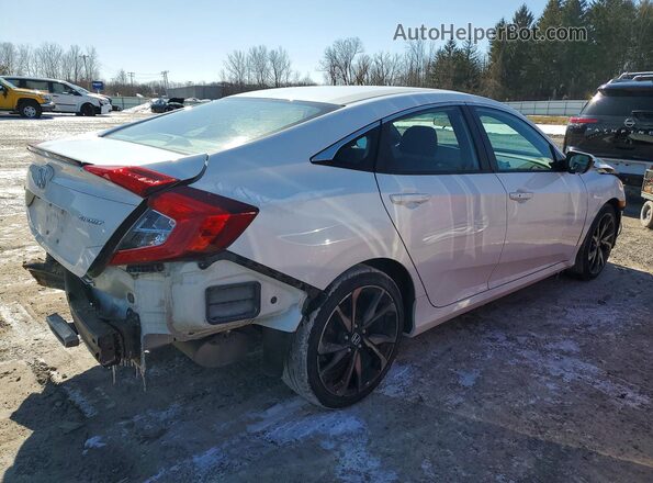 2HGFC2F89KH523009 2019 HONDA CIVIC White Tył prawy