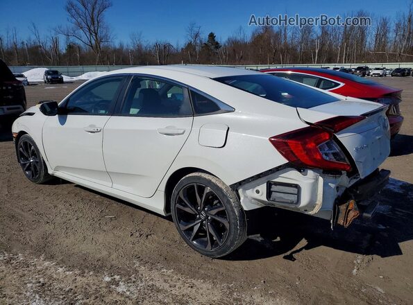 2HGFC2F89KH523009 2019 HONDA CIVIC White Tył lewy