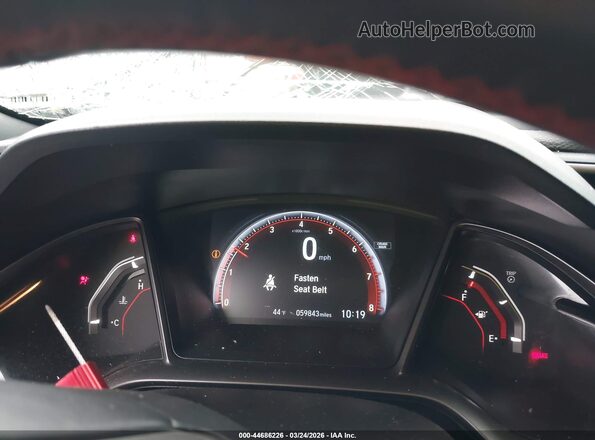 2HGFC3A52KH753218 2019 HONDA CIVIC SI Серебряный Вид задних сидений