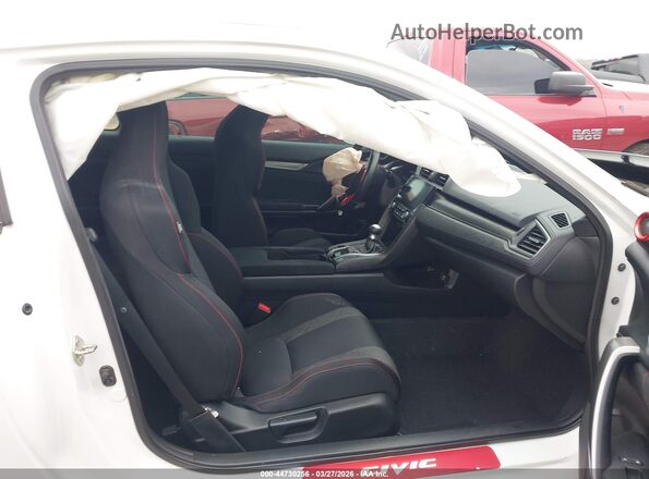 2HGFC3A59KH755452 2019 HONDA CIVIC SI White Widok naklejki z numerem VIN