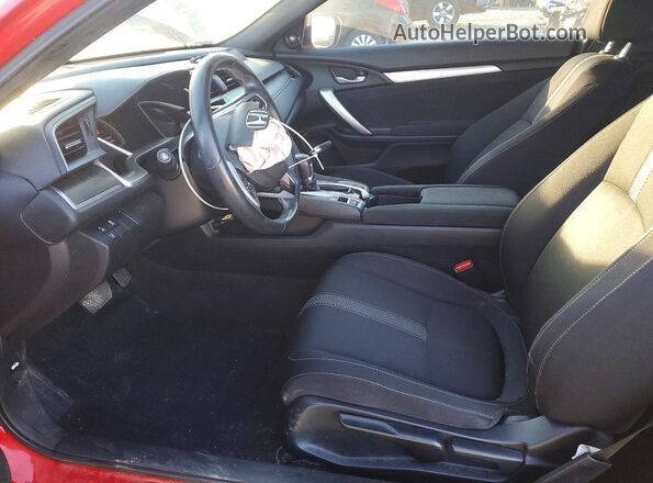 2HGFC3B37KH353779 2019 HONDA CIVIC Красный Вид салона спереди