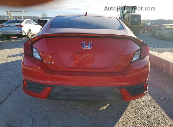 2HGFC3B37KH353779 2019 HONDA CIVIC Красный Вид сзади