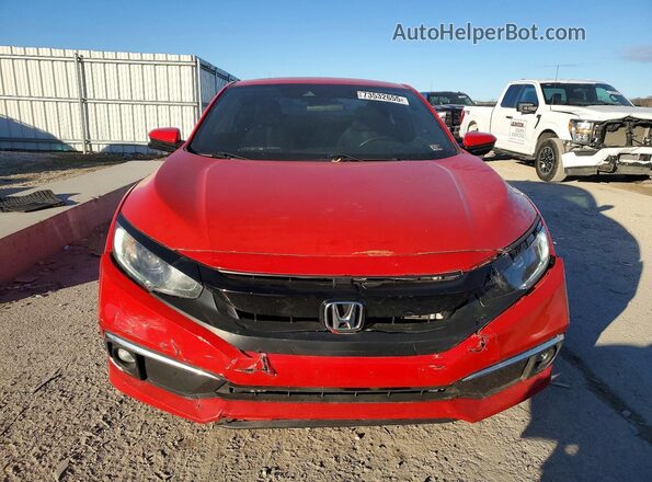 2HGFC3B37KH353779 2019 HONDA CIVIC Красный Вид спереди