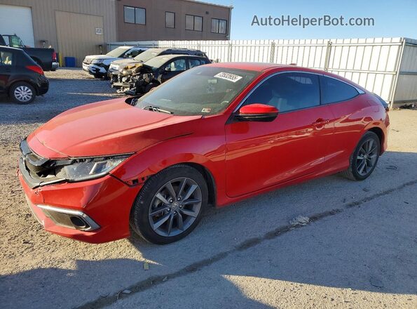 2HGFC3B37KH353779 2019 HONDA CIVIC Красный Передняя левая четверть