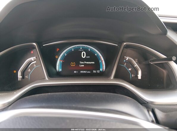 2HGFC3B71GH354789 2016 HONDA CIVIC Белый Вид задних сидений