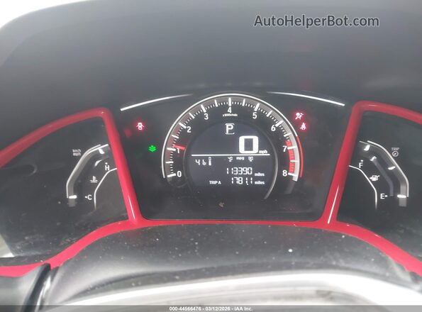 2HGFC4B0XGH308872 2016 HONDA CIVIC Black უკანა სავარძლების ხედი