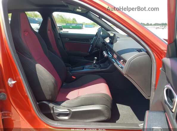 2HGFE1E52NH472078 2022 HONDA CIVIC SI Оранжевый Вид салона спереди
