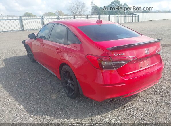 2HGFE1E52NH474526 2022 HONDA CIVIC SI Красный Задняя левая четверть