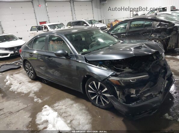 2HGFE1F73PH325139 2023 HONDA CIVIC Серый Передняя правая четверть
