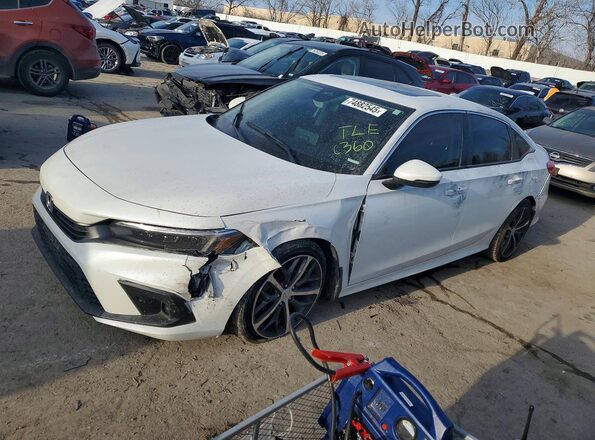 2HGFE1F92NH304961 2022 HONDA CIVIC Белый Передняя левая четверть