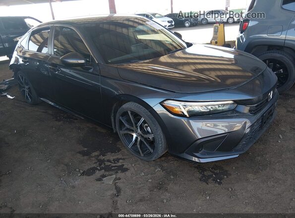 2HGFE2F22PH553515 2023 HONDA CIVIC Черный Передняя правая четверть