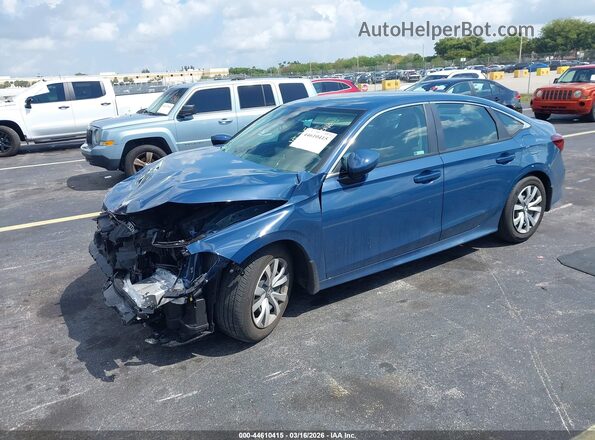2HGFE2F23TH529329 2026 HONDA CIVIC Blue წინა მარცხენა ხედი სამი მეოთხედიდან