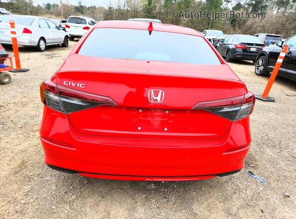 2HGFE2F25SH566722 2025 HONDA CIVIC Red Vista trasera