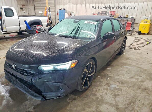 2HGFE2F50NH557781 2022 HONDA CIVIC Black Передня ліва чверть