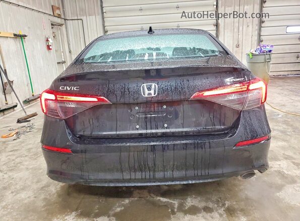 2HGFE2F50NH557781 2022 HONDA CIVIC Black Вид ззаду