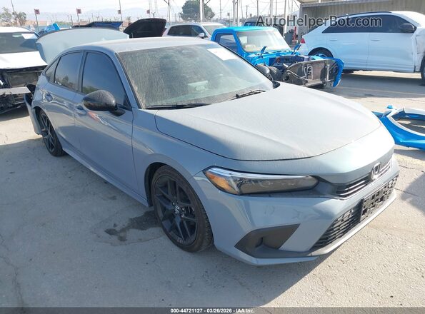 2HGFE2F51PH508706 2023 HONDA CIVIC Gray Передня права чверть