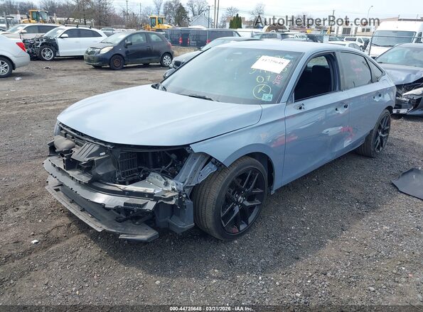 2HGFE2F52NH515113 2022 HONDA CIVIC Синий Передняя левая четверть