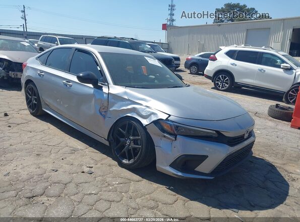 2HGFE2F52NH525639 2022 HONDA CIVIC Серебряный Передняя правая четверть