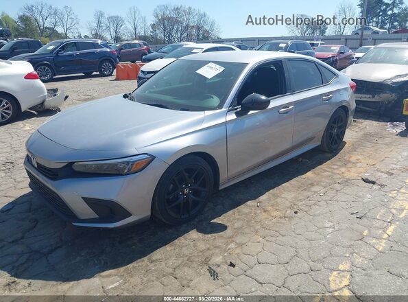 2HGFE2F52NH525639 2022 HONDA CIVIC Серебряный Передняя левая четверть
