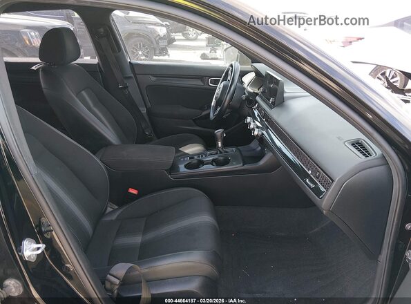 2HGFE2F52NH550153 2022 HONDA CIVIC Black წინა სალონის ხედი
