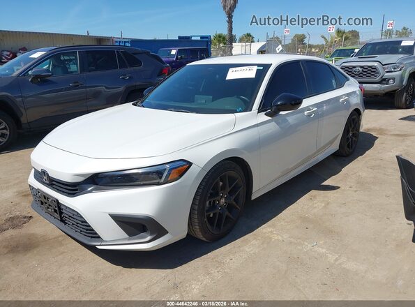 2HGFE2F52PH557350 2023 HONDA CIVIC Белый Передняя левая четверть