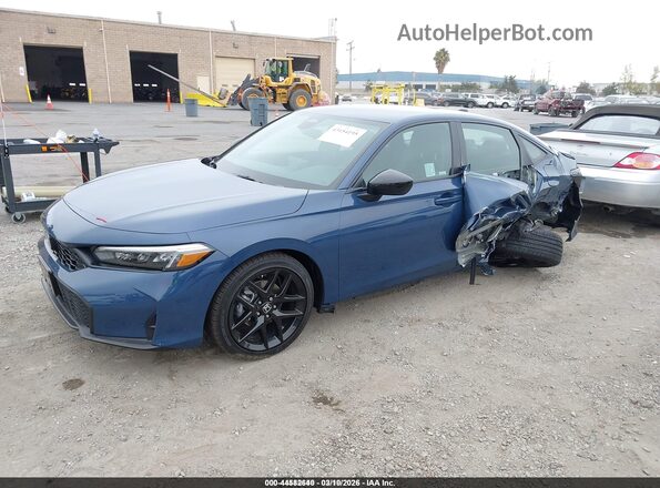2HGFE2F55TH511098 2026 HONDA CIVIC Dark Blue წინა მარცხენა ხედი სამი მეოთხედიდან
