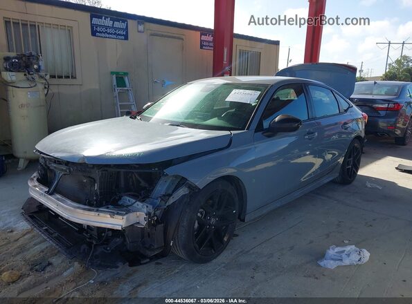 2HGFE2F56PH535481 2023 HONDA CIVIC Бирюзовый Передняя левая четверть