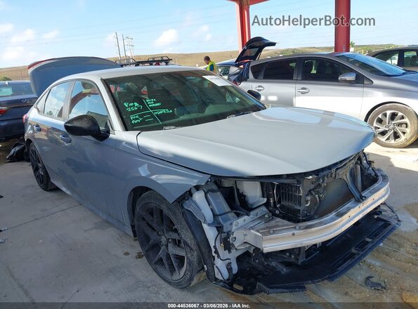 2HGFE2F56PH535481 2023 HONDA CIVIC Бирюзовый Передняя правая четверть