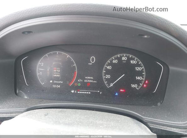 2HGFE2F56SH522125 2025 HONDA CIVIC White უკანა სავარძლების ხედი