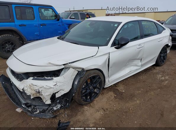 2HGFE2F56SH522125 2025 HONDA CIVIC White წინა მარცხენა ხედი სამი მეოთხედიდან