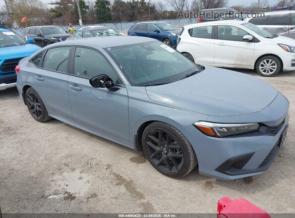 2HGFE2F57RH568279 2024 HONDA CIVIC Серый Передняя правая четверть