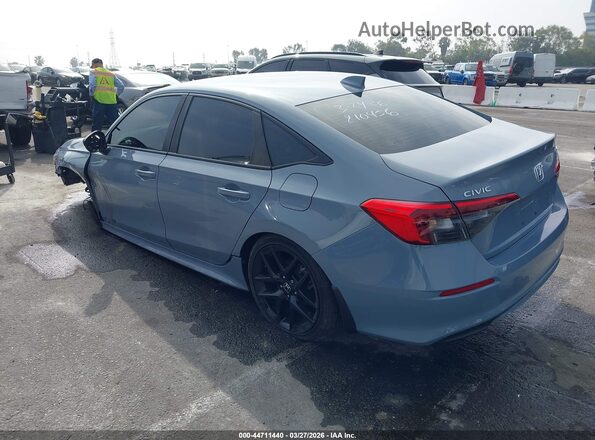 2HGFE2F58NH596120 2022 HONDA CIVIC Blue Հետևի ձախ
