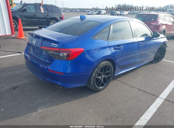 2HGFE2F58RH589125 2024 HONDA CIVIC Blue Trasero derecho