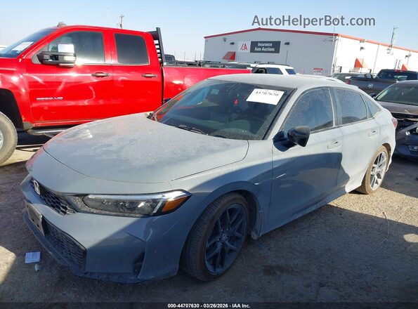 2HGFE2F58TH538795 2026 HONDA CIVIC Gray წინა მარცხენა ხედი სამი მეოთხედიდან