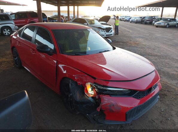 2HGFE2F59SH582142 2025 HONDA CIVIC Красный Передняя правая четверть