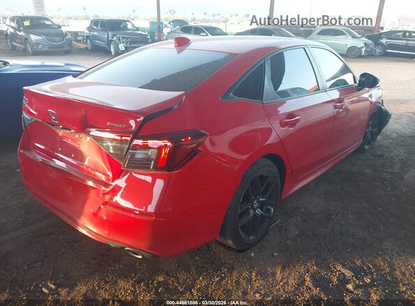 2HGFE2F59SH582142 2025 HONDA CIVIC Красный Задняя правая четверть