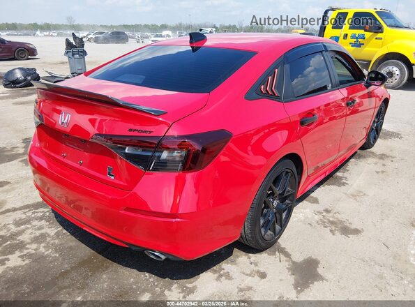 2HGFE2F59TH504395 2026 HONDA CIVIC Красный Задняя правая четверть