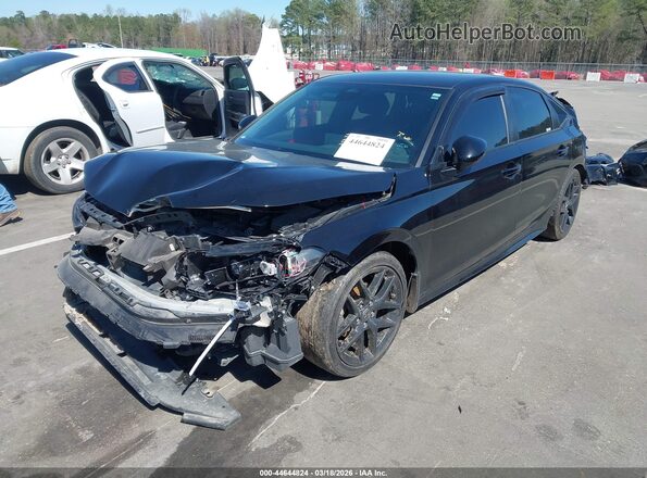 2HGFE2F5XNH550109 2022 HONDA CIVIC Black Առջևի ձախ երեք քառորդ տեսարան