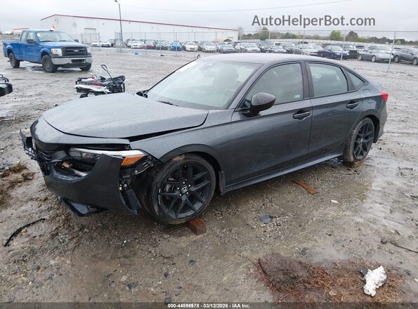 2HGFE2F5XNH562423 2022 HONDA CIVIC Gray Առջևի ձախ երեք քառորդ տեսարան