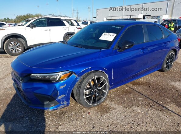2HGFE2F5XRH571273 2024 HONDA CIVIC Синий Вид спереди
