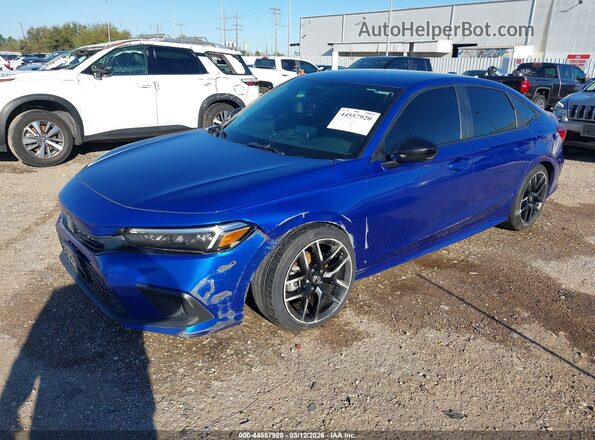 2HGFE2F5XRH571273 2024 HONDA CIVIC Синий Передняя левая четверть